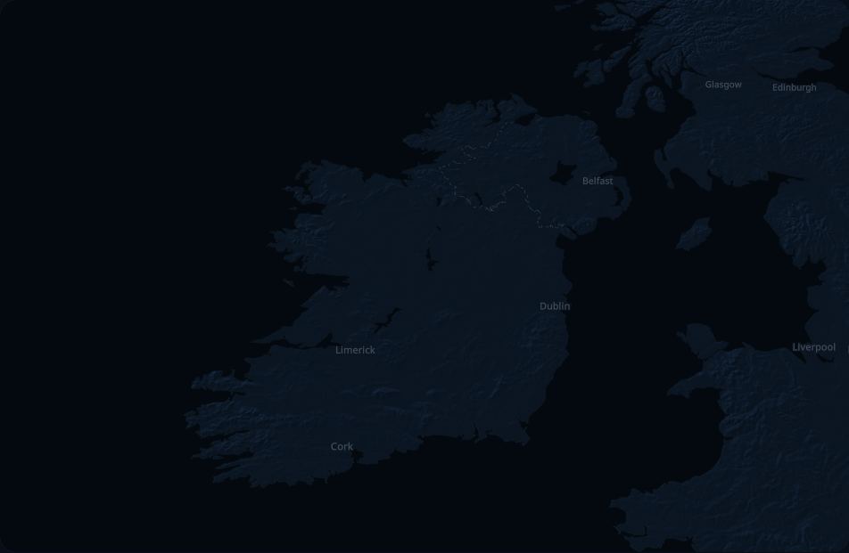 Map of Ireland.